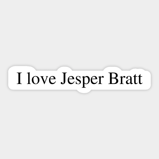 I love Jasper Bratt Sticker by delborg